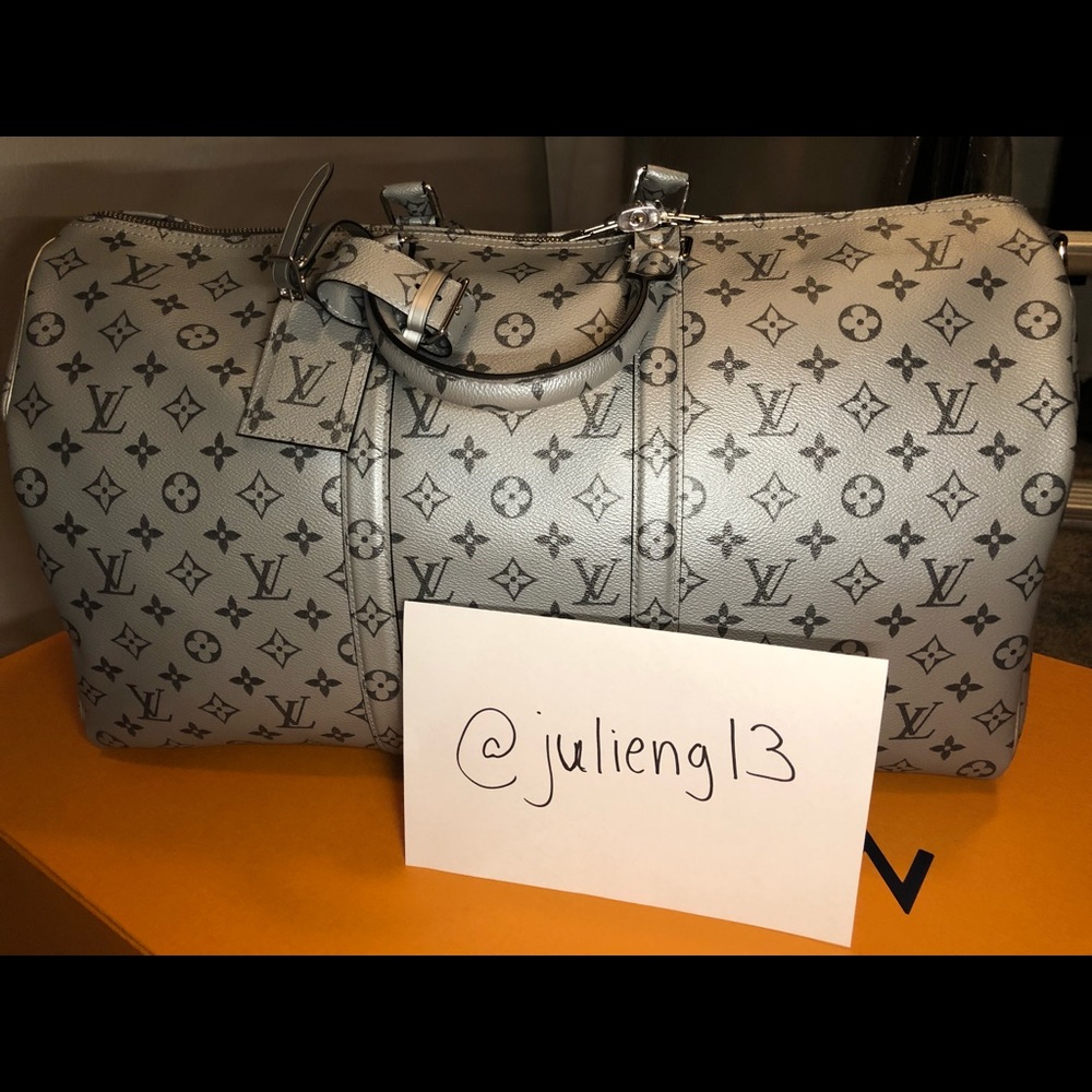 Louis Vuitton Keepall Silver Canvas